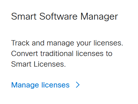 cisco smart software management