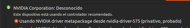 instalar driver ubuntu nvidia